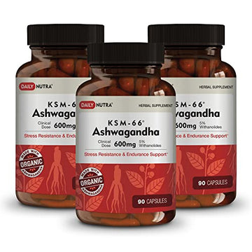 DailyNutra KSM-66 Ashwagandha 600mg Organic Root Extract - High Potency Supplement DailyNutra buy supplements canada