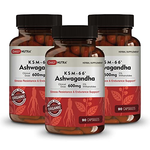 DailyNutra KSM-66 Ashwagandha 600mg Organic Root Extract - High Potency Supplement DailyNutra buy supplements canada
