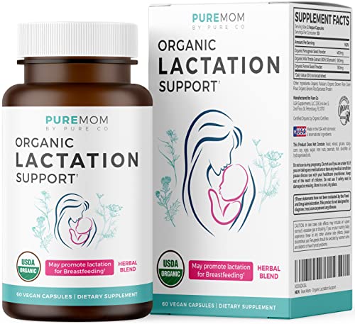 USDA Organic Lactation Supplement - Increase Milk Supply with Herbal Breastfeeding PURE CO buy supplements canada