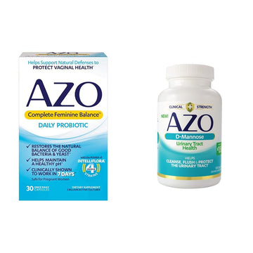AZO Complete Feminine Balance Daily Probiotics for Women, Clinically Proven & D Mannose Urinary AZO buy supplements canada