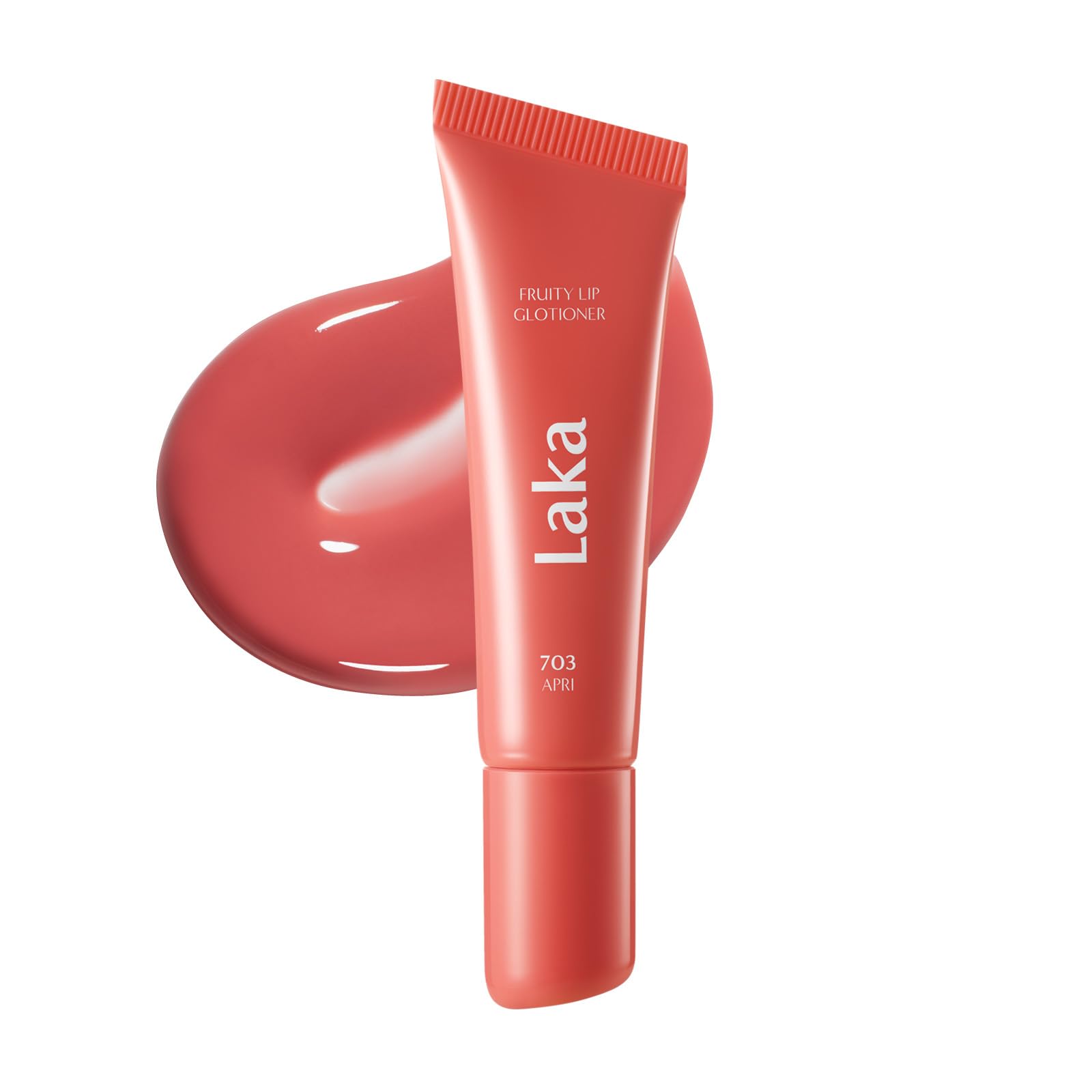 Laka Fruity Lip Glotioner, 10ml/0.33 fl.oz, Lip Gloss with High Shine Vivid Colors, Jelly tip for Hygienic & Easy Application, K-Beauty (#703 Apri) Laka buy supplements canada