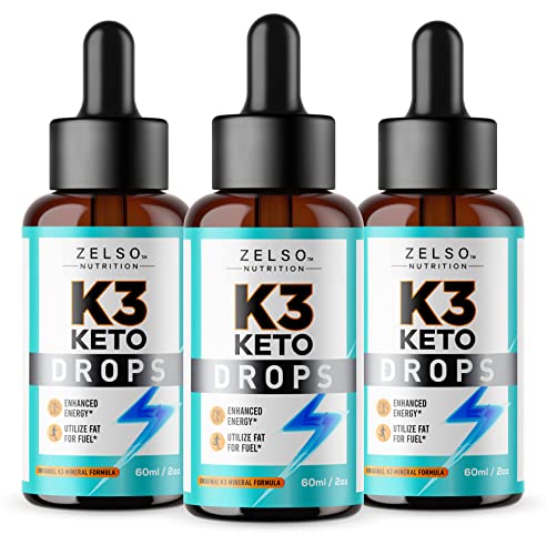 (3 Pack) K3 Keto Drops for Weight Loss - Fat Burner & Metabolism Booster | Advanced Keto ZELSO buy supplements canada