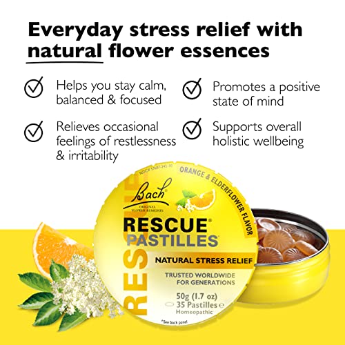 Bach RESCUE Pastilles Variety Pack Natural Stress Relief Lozenges RESCUE buy supplements canada