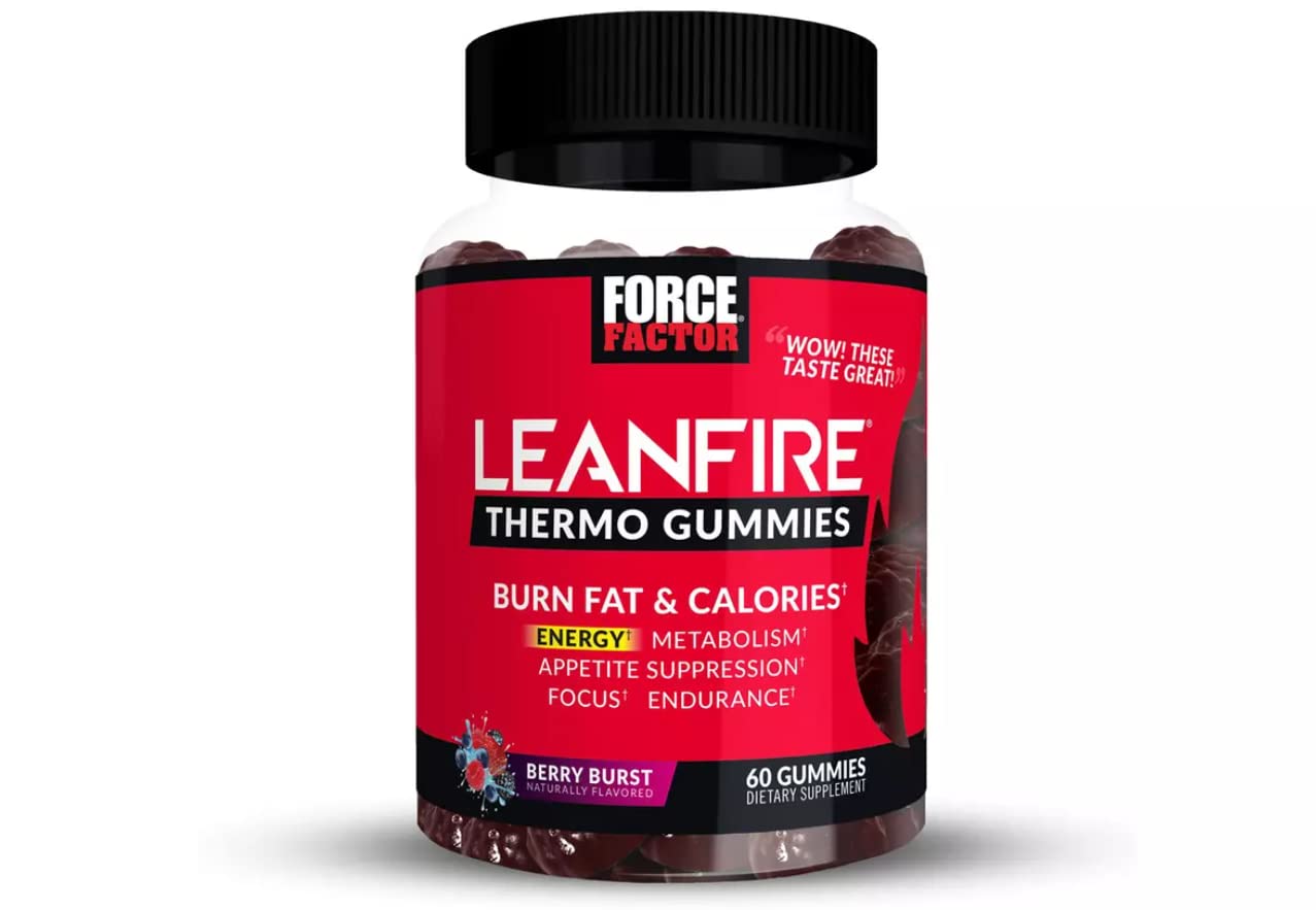 Force Factor LeanFire Thermo Gummies with B12 Vitamins, Caffeine, & Green Coffee Bean Force Factor buy supplements canada