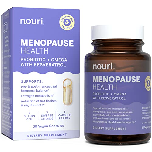 Nouri Menopause Health Probiotic, Menopause Relief for Women - Resveratrol Capsules Nouri buy supplements canada