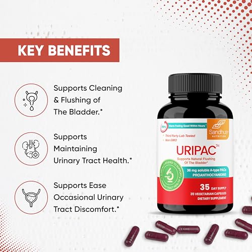 Sandhu's Uripac 35 Vegetarian Capsules with 9X High Strength 240mg Cranberry Sandhu's buy supplements canada