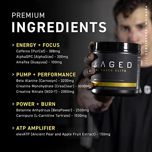 Kaged High Stimulant Pre Workout Powder | Fruit Punch | Pre-Kaged Elite | L-Citrulline Kaged buy supplements canada