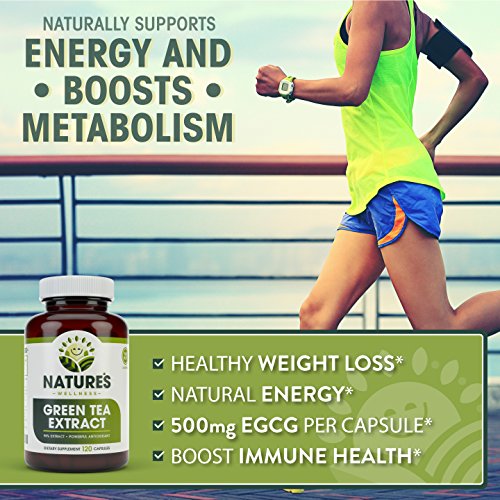 Green Tea Extract 98% Standardized with EGCG | Healthy Weight Support, Metabolism Natures Wellness buy supplements canada
