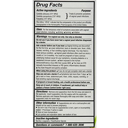 YeastGard Advanced Suppositories, 10-Count Boxes (Pack of 3) Yeastgard Advanced buy supplements canada