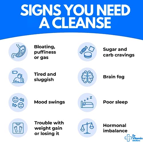 Professional Detox Cleanse for Weight Loss and Belly Fat, 15 Day Colon Cleanse, Body Detox DR VITAMIN SOLUTIONS buy supplements canada