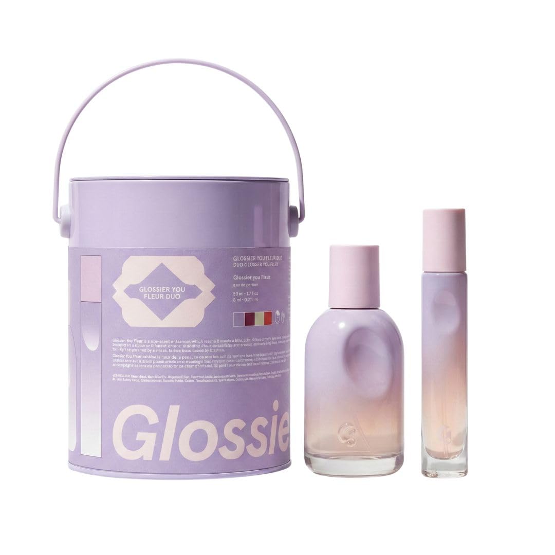 Glossier You Fleur Duo Perfume Gift Set: Fresh Floral Eau de Parfum with Ylang-Ylang, Apricot Skin & Ambrox Notes Glossier buy supplements canada
