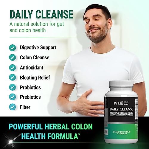 IVL - Daily Cleanse Herbal Colon Health Formula - Detoxification, Probiotic, Digestive Support IVL buy supplements canada
