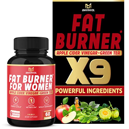 Fat Burner for Women, 9-in-1 Powerful Blend of Apple Cider Vinegar, Green Tea, Garcinia Cambogia BMVINVOL buy supplements canada