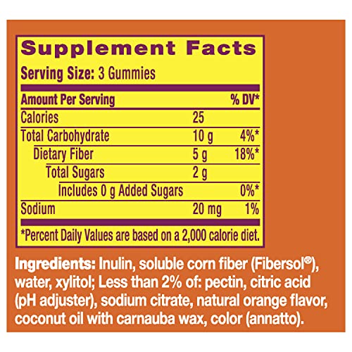 Metamucil Fiber Supplement Gummies, Sugar Free Orange Flavor, 5g Prebiotic Plant Based Metamucil buy supplements canada