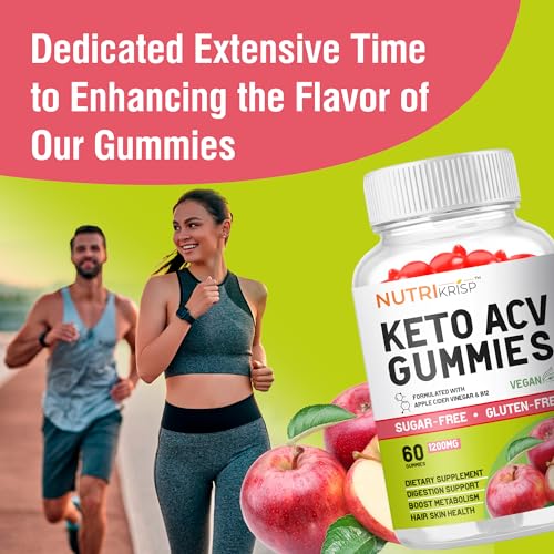 NutriKrisp Organic Keto ACV Gummy for Weight Loss - Sugar & Gluten Free Apple Cider NutriKrisp buy supplements canada