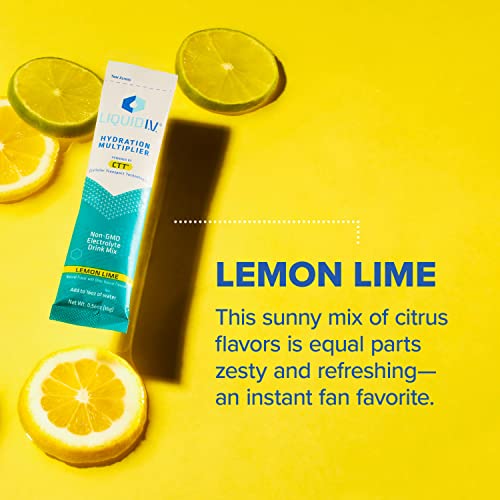 Liquid I.V. Hydration Multiplier - Lemon Lime - Hydration Powder Packets | Electrolyte Liquid I.V. buy supplements canada