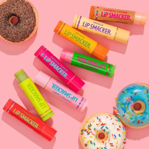 Lip Smacker Original & Best Holiday Flavored Lip Balm Party Pack, Oatmeal Cookie, Vanilla, Mango, Watermelon, Tropical Punch, Cotton Candy, Kiwi, Strawberry, Clear Lip Smacker buy supplements canada