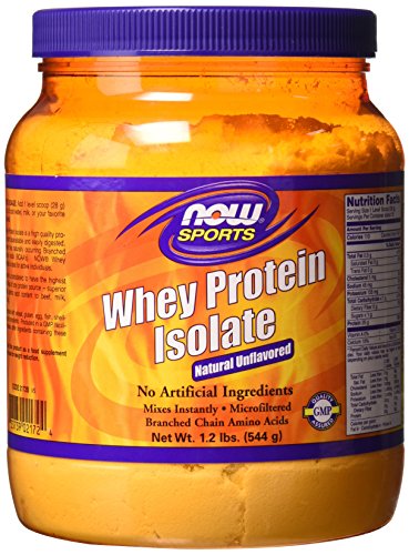 NOW Sports Whey Protein Isolate Powder with BCAAs - Unflavored - 1.2 lb NOW Foods buy supplements canada