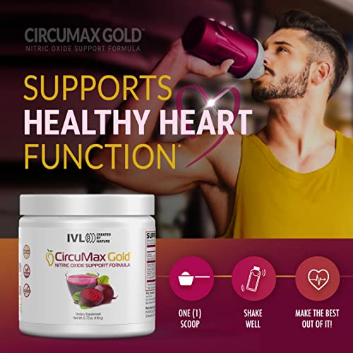 IVL - CircuMax Gold - Nitric Oxide Supplement Powder Boost - Organic Beets - Beetroot IVL buy supplements canada