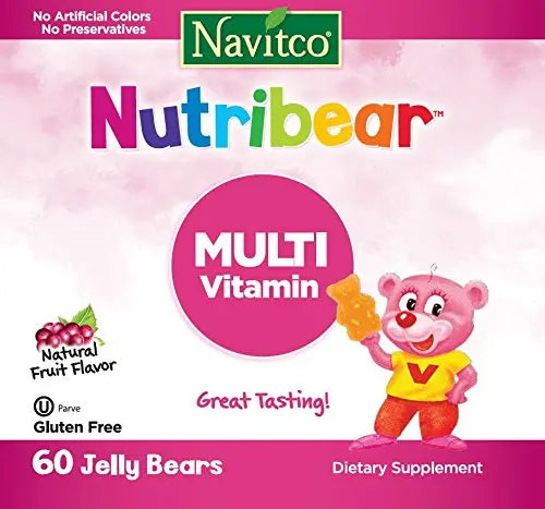Navitco. Kosher NutriBear Multi Vitamin Great Tasting Jellies - 60 Bears Navitco buy supplements canada