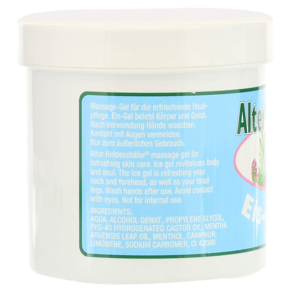 Ice-Gel with Peppermint, Campher & Menthol for Headaches, Stiff Neck, Joints, Muscles - Cooling & Soothing- Large 250ml Tub by Krauterhof Betz buy supplements canada