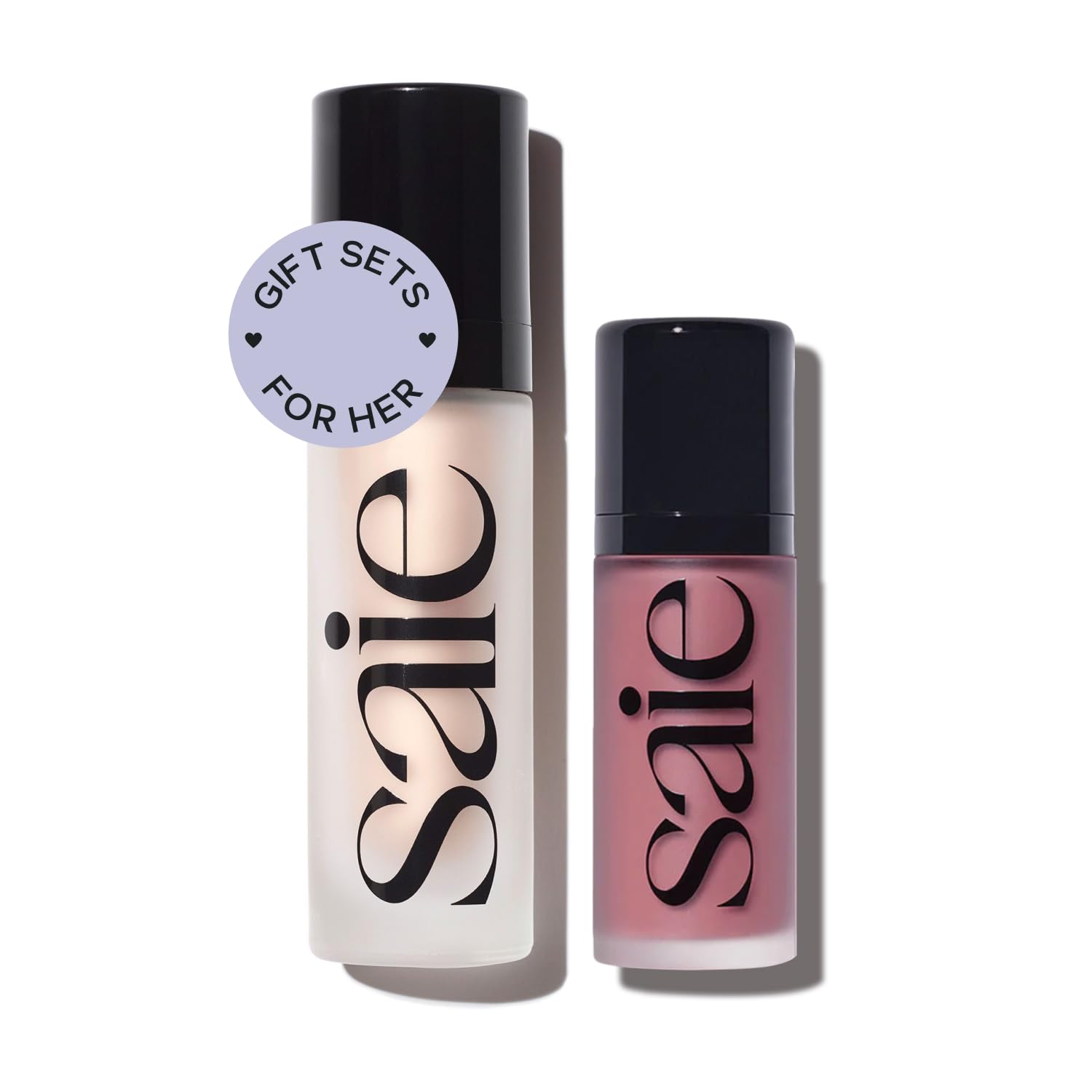 Saie Radiant Glow Duo - Dew Liquid Blush (Chilly, .40 oz) + Glowy Super Gel (Starglow, 1 oz) - Hydrating Cream Blush & Illuminating Primer for a Luminous, Natural Finish Saie buy supplements canada