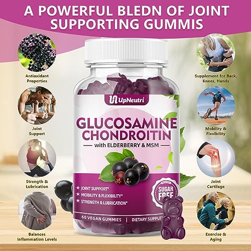 UPNEUTRI Glucosamine Chondroitin Gummies Sugar Free, Extra Strength 1500mg UPNEUTRI buy supplements canada