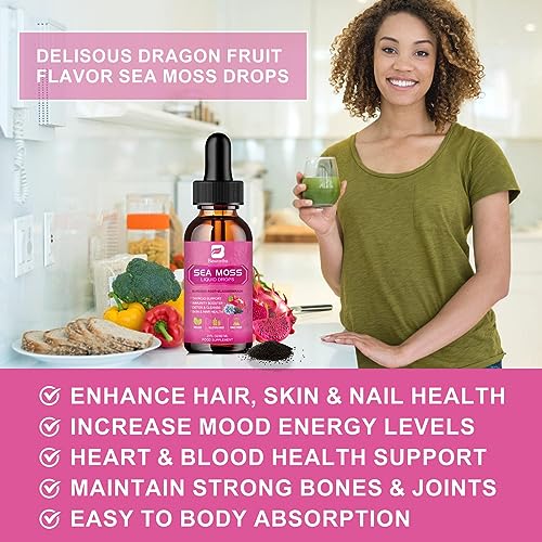 3000mg Sea Moss Liquid Drops - Black Seed Oil & Irish Sea Moss Gel B BEWORTHS buy supplements canada