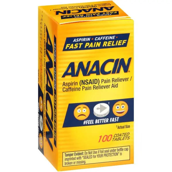 Anacin Fast Pain Relief Pain Reducer Aspirin Tablets, 200 Tabs (Value Pack of 2) ANACIN buy supplements canada