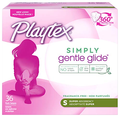 Playtex Simply Gentle Glide Unscented Tampons, Super Absorbency, 36 Count (Pack of 1) PLAYTEX buy supplements canada