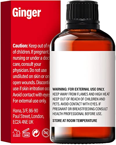H’ana Pure Ginger Oil for Belly Fat & Pain - 100% Natural Therapeutic Grade Ginger Essentia H'ana buy supplements canada