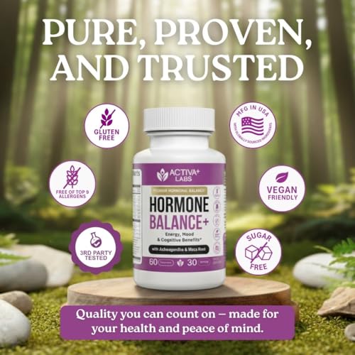 Activa Labs+ Hormone Balance for Women | Boost Energy, Mood, Libido and Focus | Supports Cycle&Menopause Comfort | Gluten, Soy&Lactose Free | 30 Day Supply Activa Labs buy supplements canada