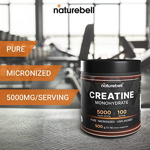 NatureBell Creatine Monohydrate Powder 500 Grams, 5000mg Per Serving NatureBell buy supplements canada