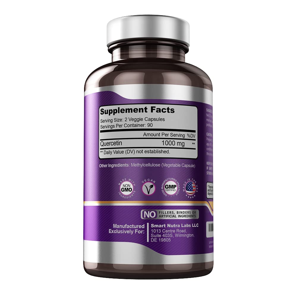 SMART NUTRA LABS Quercetin 1000mg- 180 Vegan Capsules SMART NUTRA LABS buy supplements canada