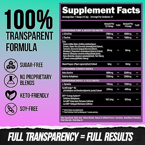 ALPHA LION Superhuman Pre Workout Powder, Beta Alanine, L-Taurine & Tri-Source ALPHA LION buy supplements canada