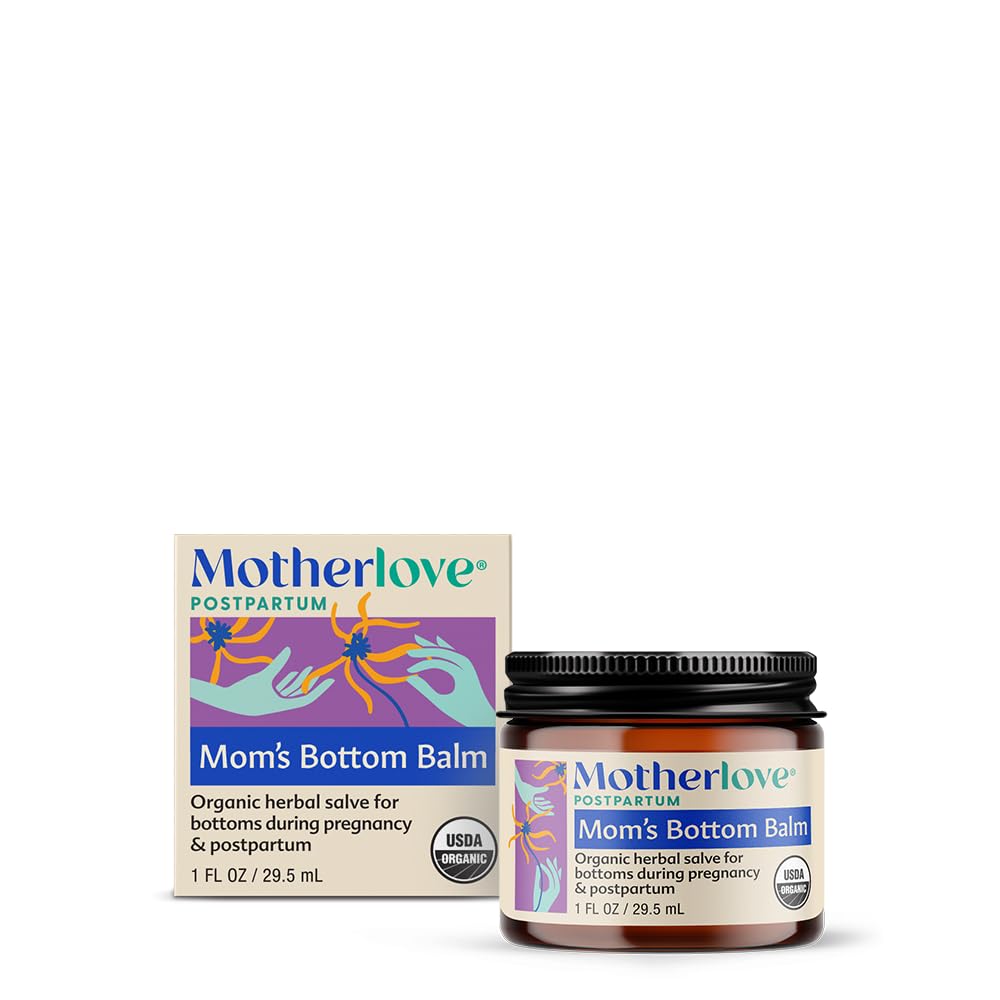Motherlove Mom's Bottom Balm (1 oz) Organic Herbal Salve w/Witch Hazel for Bottoms During Pregnancy & Postpartum —Non-GMO Ointment Motherlove buy supplements canada