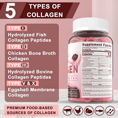 Sugar Free Hydrolyzed Collagen Gummies 800mg Kroo buy supplements canada