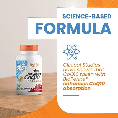 Doctor's Best High Absorption CoQ10 with BioPerine, Non-GMO, Gluten & Soy Free Doctor's BEST buy supplements canada