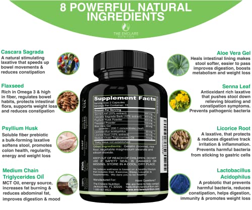 Colon Cleanser Detox. Premium 15 Day Fast-Acting Detox Cleanse Diet Pills, Probiotic THE ENCLARE NUTRITION buy supplements canada