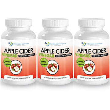 Apple Cider Vinegar Capsules - 100% Organic Apple Cider Vinegar Pills 1500 mg DOCTOR RECOMMENDED SUPPLEMENTS buy supplements canada
