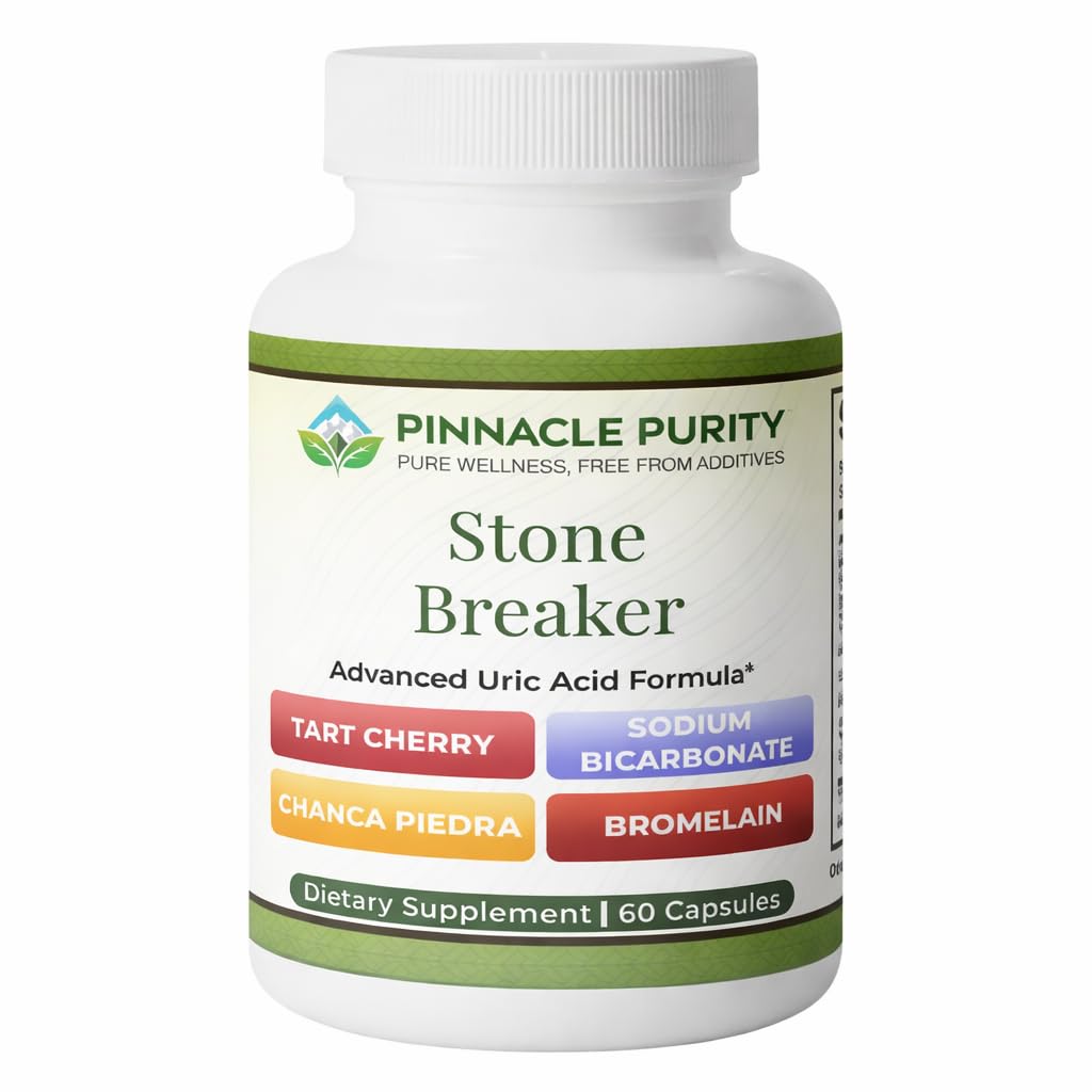 Pinnacle Purity Stone Breaker 60 Capsules, With Chanca Piedra, Tart Cherry & Bromelain – Supports Kidney & Liver Balance, Promotes Gentle Stone Management, Enhances Natural Cleansing Pathways, Non-GMO Pinnacle Purity buy supplements canada