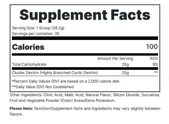 REDCON1 Cluster Bomb, Unflavored - Intra/Post Workout Carbs - Gluten Free + Vegan Cluster REDCON1 buy supplements canada