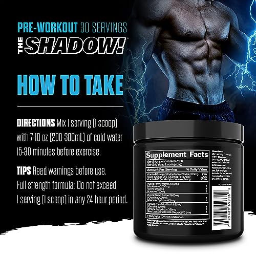JNX SPORTS The Shadow! 350mg of Caffeine Hard Core Preworkout -Electric Energy JNX SPORTS buy supplements canada