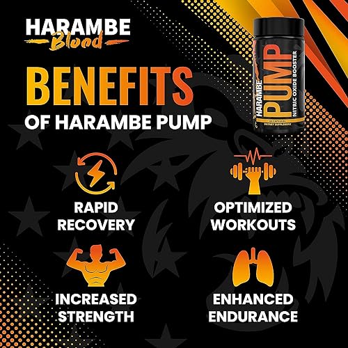 Harambe Pump - Nitric Oxide Supplement with Nitrosigine, S7, and BioPerine - Best Pre Harambe Blood buy supplements canada