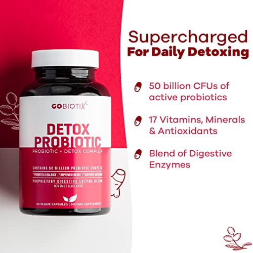 GOBIOTIX Detox Probiotic Supplement with Digestive Enzymes, Milk Thistle, Turmeric GOBIOTIX buy supplements canada