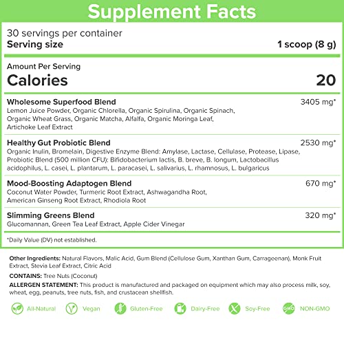 SkinnyFit Mango Splash Skinny Greens, Green Juice Superfood Powder, Natural Energy SkinnyFit buy supplements canada