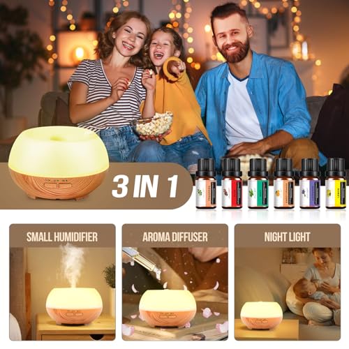 Aromatherapy Essential Oil Diffuser: Cool Mist Aroma Diffuser for Home - Colorful Light Create Ambience Grevol buy supplements canada