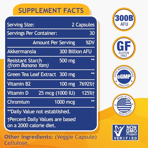 300 Billion AFU Akkermansia Muciniphila - Live Akkermansia Probiotics for Women & Men Lifeatlas buy supplements canada