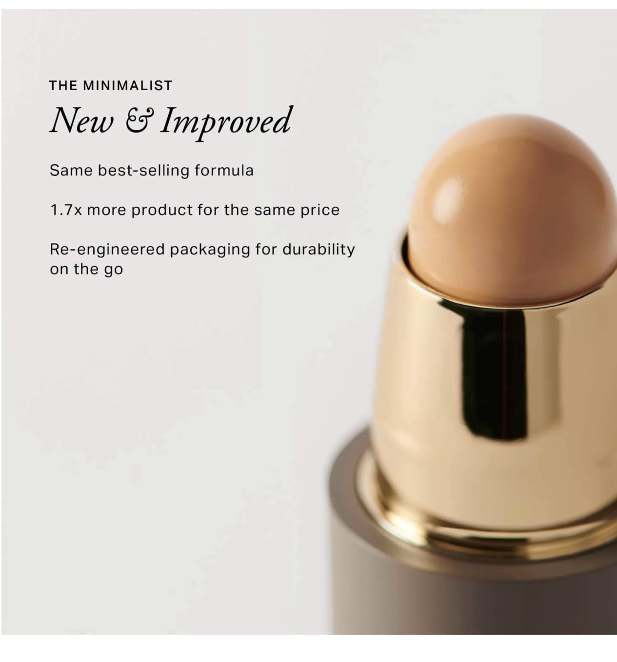 MERIT The Minimalist Perfecting Complexion Foundation and Concealer Stick Camel Merit buy supplements canada