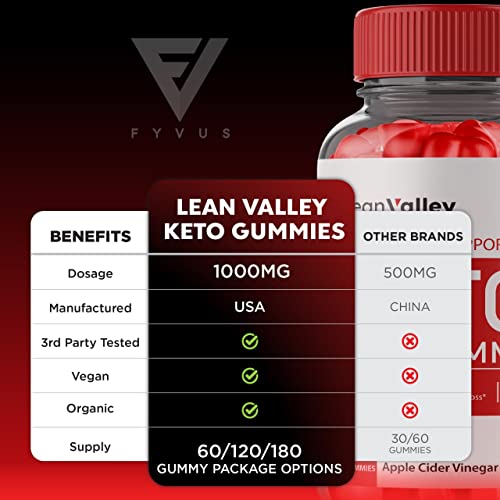 (2 Pack) Lean Valley Keto ACV Gummies Advanced Weight Loss Formula - Lean Valley Fyvus buy supplements canada